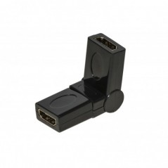 ADATTATORE HDMI®  FEMMINA - HDMI®  FEMMINA CON CONNETTORE RUOTABILE 360°
