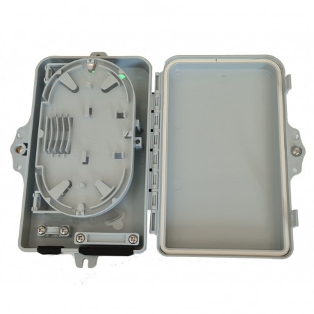 BOX DA ESTERNO 4 PORTE PER CONNETTORI FIBRA OTTICA SC SIMPLEX O LC DUPLEX PER APPLICAZIONI FTTH IP67