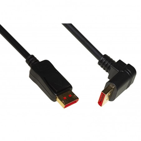 CAVO DI CONNESSIONE DISPLAYPORT 1.4 8K MT 1,8 CONNETTORE ANGOLATO A 90°