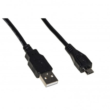 CAVO USB 2.0 - MICRO USB B IN RAME PER RICARICA E SCAMBIO DATI SMARTPHONE E TABLET MT 3 COLORE NERO