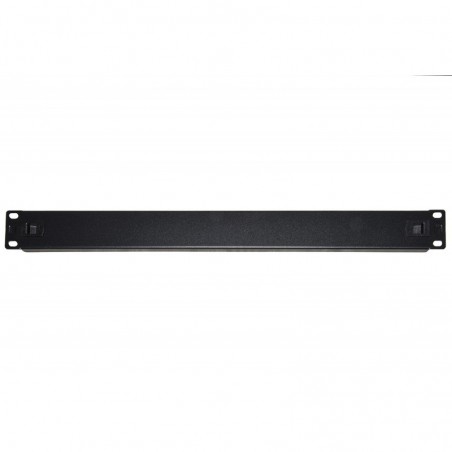 PANNELLO CIECO 1 UNITA' PER ARMADI RACK 19" COLORE NERO CHIUSURA A SCATTO