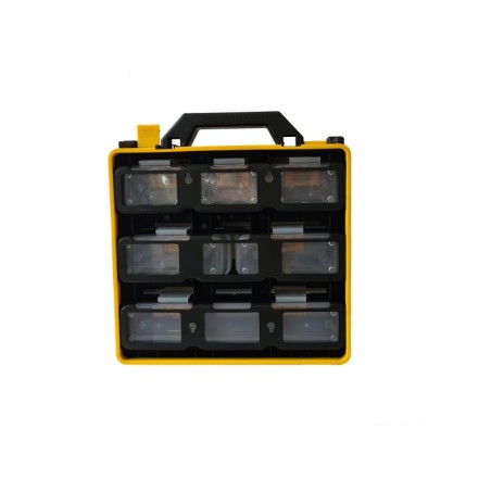 VALIGETTA 12 COMPARTIMENTI ESTRAIBILI PER ATTREZZI, MINUTERA, ECC MISURE (LXPXA) 30X28X15