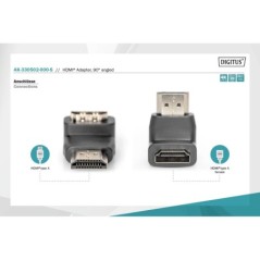 ADATTATORE HDMI 90° FEMMINA/FEMMINA DIGITUS