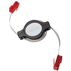CAVO PATCH CAT 5E RETRATTILE 1,5 M 2 X RJ45