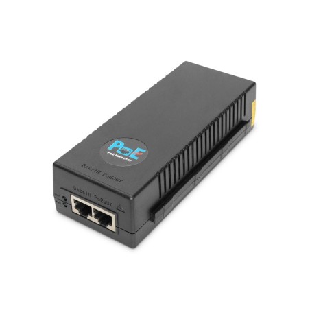 INIETTORE 10 GIGABIT  POE+ ETHERNET 802.3AT PIN DI ALIMENTAZIONE: 3/6(+), 1/2(-), 30W