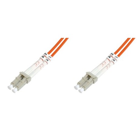 CAVO FIBRA OTTICA LC A LC MULTIMODE DUPLEX OM2 50/125 MT.5