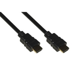 CAVO HDMI® 4KX2K PER PC, NOTEBOOK, HDTV, ECC CONTATTI DORATI MT 0,5 COLORE NERO