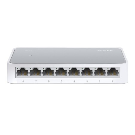 8-PORT 10/100M MINI DESKTOP SWITCH, 8 10/100M RJ45 PORTS, PLASTIC CASE