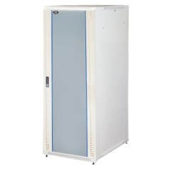 ARMADIO RACK 19" 42U (A)2055, (L)800, (P)1000 PORTA VETRO COLORE GRIGIO CON GUIDACAVI LATERALE