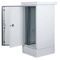 ARMADIO RACK 19" 24U PROTEZIONE IP65 MISURE LX600 AX1434 PX650 CON BASE 200MM