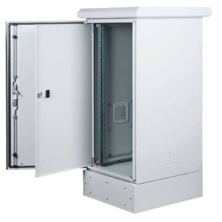 ARMADIO RACK 19" 24U PROTEZIONE IP65 MISURE LX600 AX1434 PX650 CON BASE 200MM