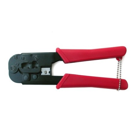 PINZA IN METALLO PER CRIMPARE CONNETTORI TELEFONICI MODULARI RJ12 6 POLI E 8 POLI RJ45
