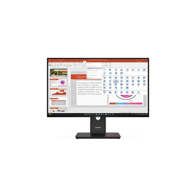 LENOVO MONITOR 27 LED IPS 16:9 FHD 6 MS 350 CDM, PIVOT, HDMI, MULTIMEDIALE T27-40