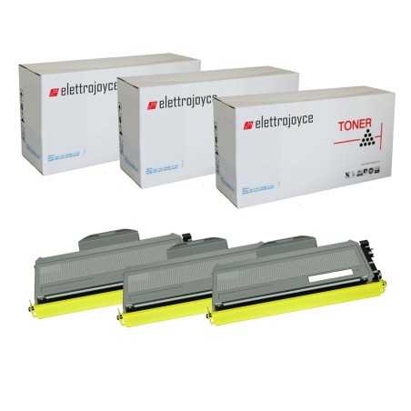 KIT 3 TONER TN-2510XL COMPATILE PER BROTHER L2800DW L2827DW L2400DWE L2627DW L2665DW