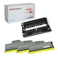KIT 3 TONER TN-2510XL + 1 TAMBURO DR-2510 COMPATIBILI BROTHER