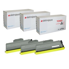 KIT 3 TONER PER BROTHER HL 2310 2350 2370 2375 2510 2530 2550 2710 2730 - TN2420 CON CHIP