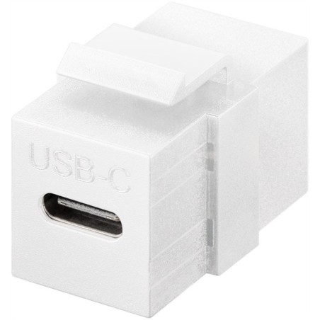 CONNETTORE KEYSTONE USB-C 3.2 GEN 2 (10 GBIT/S) BIANCO FEMMINA-FEMMINA