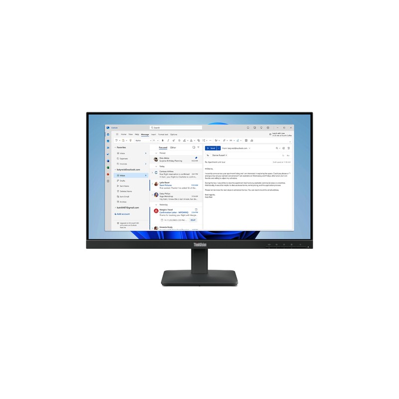 LENOVO MONITOR 23,8 LED IPS 16:9 FHD 6 MS 250 CDM, VGA/HDMI, S24-4e