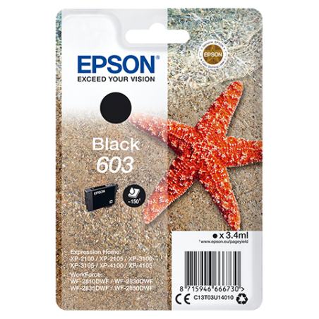 EPSON CARTUCCIA INK NERO, STELLA MARINA, 603
