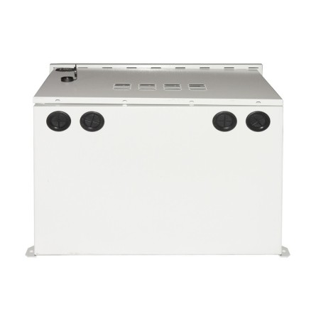 ARMADIO RACK 19 POLLICI 6U PER RETI DA ESTERNO CLASSE PROTEZIONE IP55 MISURE MM (L)600X(P)450X(A)333 GRIGIO CHIARO CON V