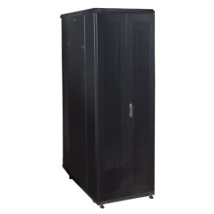 ARMADIO RACK 19"  PER RETI 37U (A)1833, (L)600, (P)1000 COLORE NERO PORTA TRAFORATA