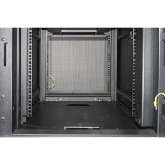 ARMADIO RACK 19" 42U CON 4 COMPARTIMENTI 1992(A) X 1070(P) X 600(L) NERO PORTE TRAFORATE
