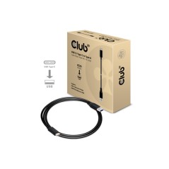 CLUB3D USB TYPE C 3.1 GEN 2 MALE (10GBPS) TO TYPE A MALE CABLE 1METER / 3.28FEET