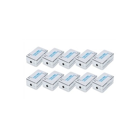 MODULO DI COLLEGAMENTO CAT 6 PER CAVO CON DOPPINI - 10 PEZZI