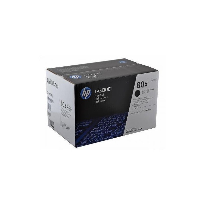 HP TONER NERO 80X CONF. 2 PEZZI HP TONER NERO 80X CONF. 2 PEZZI