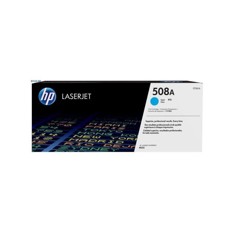 HP TONER CIANO 508A 5000 PAGINE PER M552/M553/M577 HP TONER CIANO 508A 5000 PAGINE PER M552/M553/M577