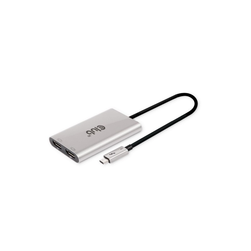 CLUB3D ADATTATORE THUNDERBOLT 3 A DUAL DISPLAYPORT 4K60HZ