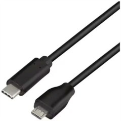 CAVO USB 2.0 TYPE-C, DA C/M A MICRO USB/M, NERO, 1 MT