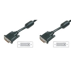 CAVO DVI-D 24+1 PER MONITOR MASCHIO/MASCHIO DUAL LINK MT 2 CON FERRITE