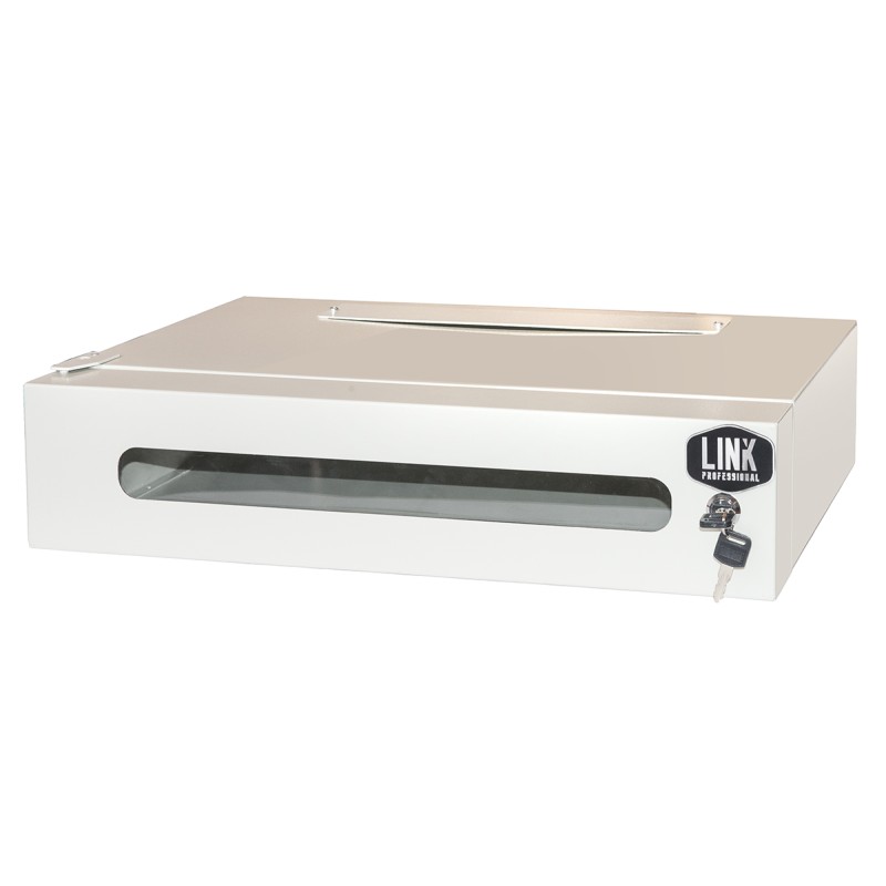 ARMADIO RACK 19" 2U PROFONDITA' 360 MM COLORE GRIGIO CON PORTA VETRO (AXPXL) CM 12X36X54