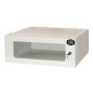 ARMADIO RACK 19" 4U PROFONDITA' 360 MM COLORE GRIGIO CON PORTA VETRO (AXPXL) CM 21X36X54