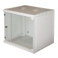 ARMADIO RACK 19" 9 UNITA' DA MURO PER RETI (A)485 X (L)540 X (P) 450 MM COLORE GRIGIO PORTA VETRO ARMADIO RACK 19" 9 UNITA' DA MURO PER RETI (A)485 X (L)540 X (P) 450 MM COLORE GRIGIO PORTA VETRO