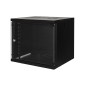 ARMADIO RACK 19" 9 UNITA' DA MURO PER RETI (A)485 X (L)540 X (P) 450 MM COLORE NERO PORTA VETRO ARMADIO RACK 19" 9 UNITA' DA MURO PER RETI (A)485 X (L)540 X (P) 450 MM COLORE NERO PORTA VETRO
