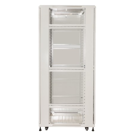 ARMADIO RACK 19" PER RETI 37U (A)1833, (L)600, (P)1000 COLORE GRIGIO PORTA TRAFORATA