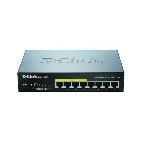 D-LINK SWITCH 8 PORTE GIGABIT 10/100/1000 DI CUI 4 POE