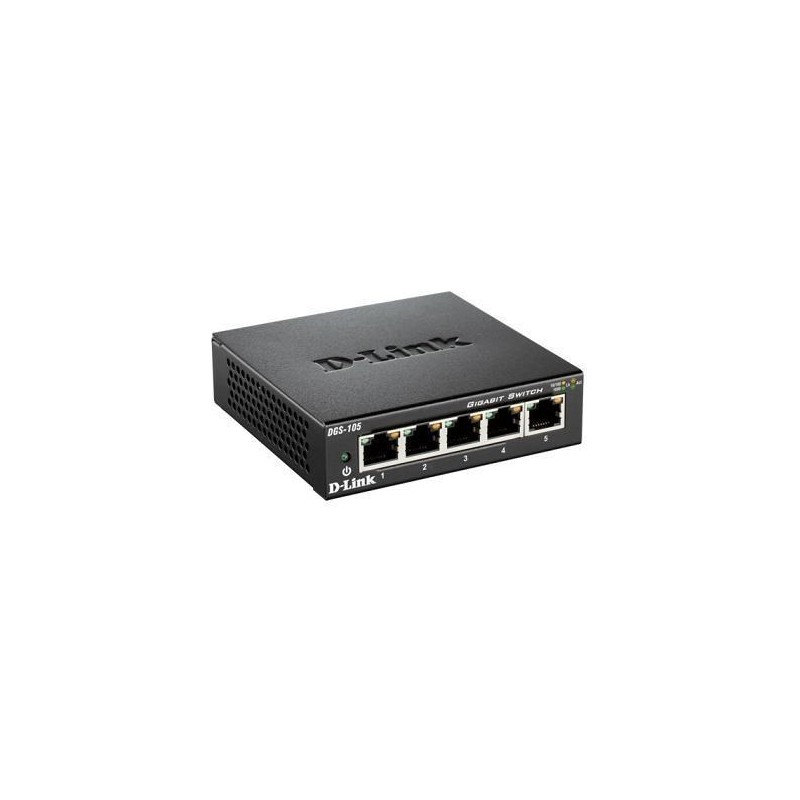 D-LINK SWITCH 5 PORTE GIGABIT CASE METALLICO