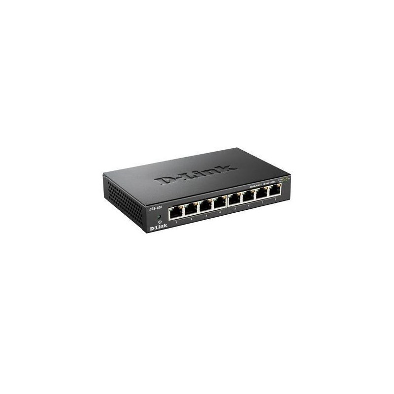 D-LINK SWITCH 8 PORTE GIGABIT CASE METALLICO