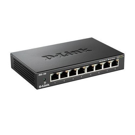 D-LINK SWITCH 8 PORTE GIGABIT CASE METALLICO