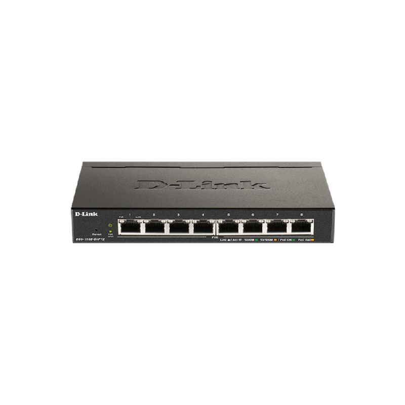 D-LINK SWITCH 8 PORTE GIGABIT POE SMART MANAGED D-LINK SWITCH 8 PORTE GIGABIT POE SMART MANAGED