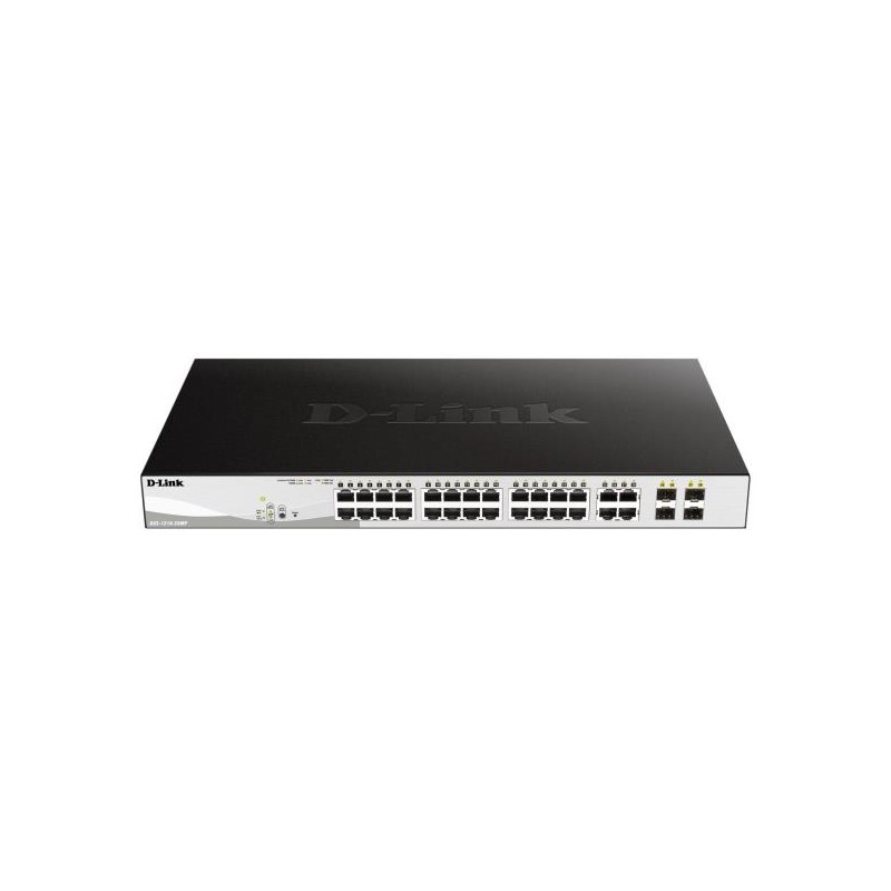 D-LINK SWITCH 24 PORTE GIGABIT POE + 4 PORTE SFP JUMBO FRAME 370W