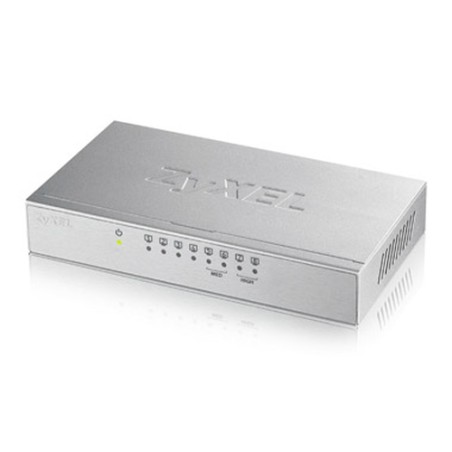 ZYXEL SWITCH UNMANAGED 8 PORTE GIGABIT (8 PORTE PoE, FINO A 60W), CHASSIS METALLO, DESKTOP PORTE PoE, FINO A 60