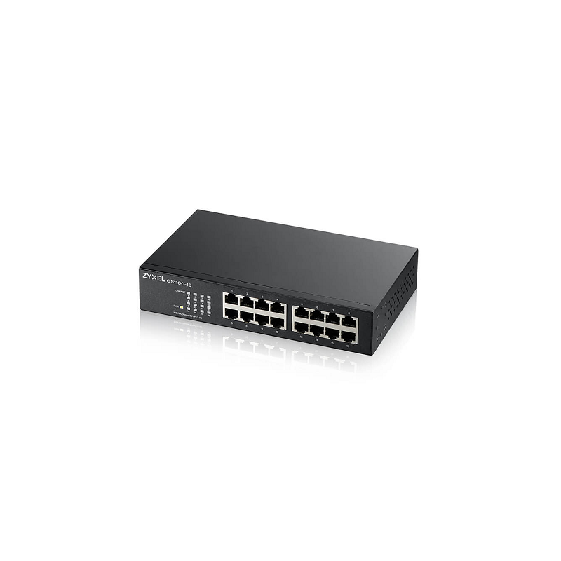 ZYXEL SWITCH UNMANAGED 16 PORTE GIGABIT, DESIGN SENZA VENTOLE, DESKTOP/RACK ZYXEL SWITCH UNMANAGED 16 PORTE GIGABIT, DESIGN SENZA VENTOLE, DESKTOP/RACK