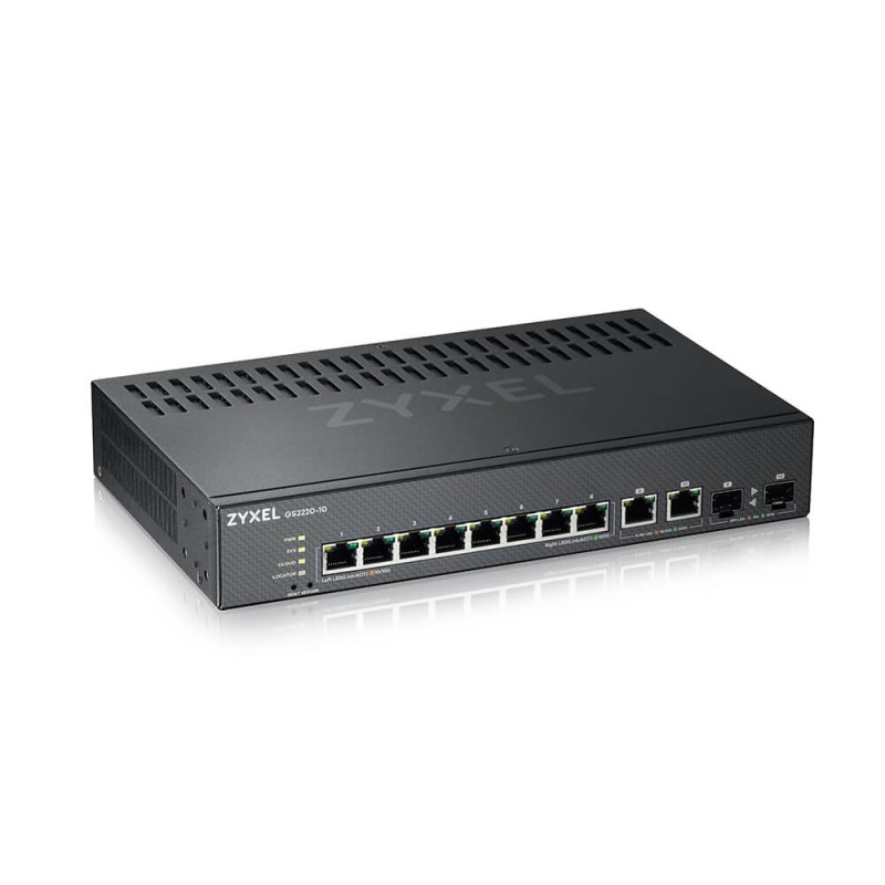 ZYXEL SWITCH MANAGED LAYER 3 LITE, 8X GB, 2X SFP, FANLESS DESKTOP/RACK, NFLEX ZYXEL SWITCH MANAGED LAYER 3 LITE, 8X GB, 2X SFP, FANLESS DESKTOP/RACK, NFLEX