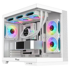 ITEK CASE DARK CAVE DS, GAMING TOWER, ATX, 3X12CM ARGB FAN, 2XUSB3, TYPE-C, SIDE FRONT PANEL TEMP