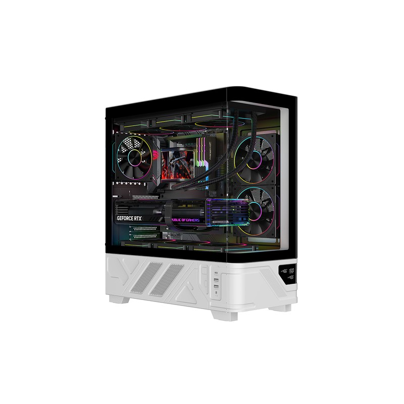 ITEK CASE NETRON CURVED GAMING TOWER ATX 3x12CM ARGB FAN 2xUSB3 TYPE-C TEMP GLASS SIDE FRONT PAN