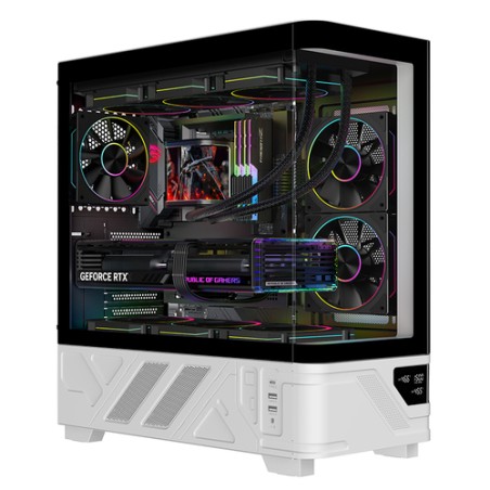 ITEK CASE NETRON CURVED GAMING TOWER ATX 3x12CM ARGB FAN 2xUSB3 TYPE-C TEMP GLASS SIDE FRONT PAN